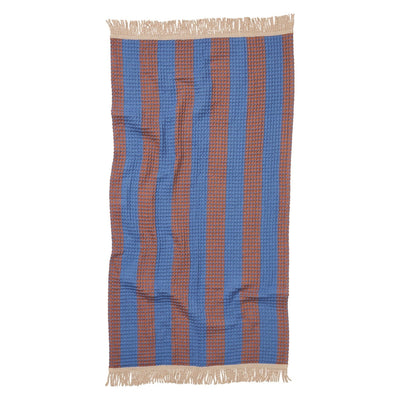 Zelia Waffle Towel - Blue Jay