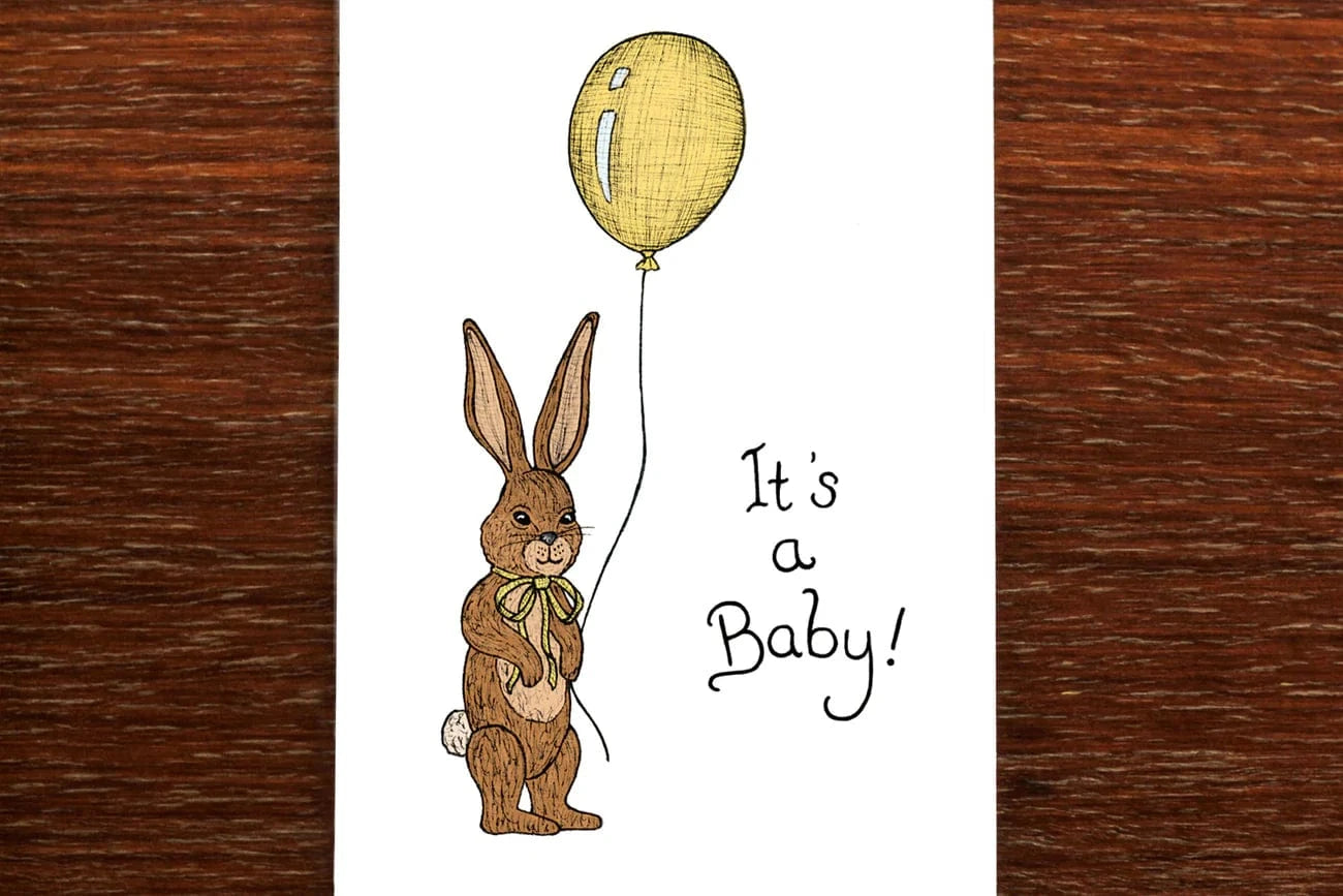 Newborn Card | Rabbit Baby