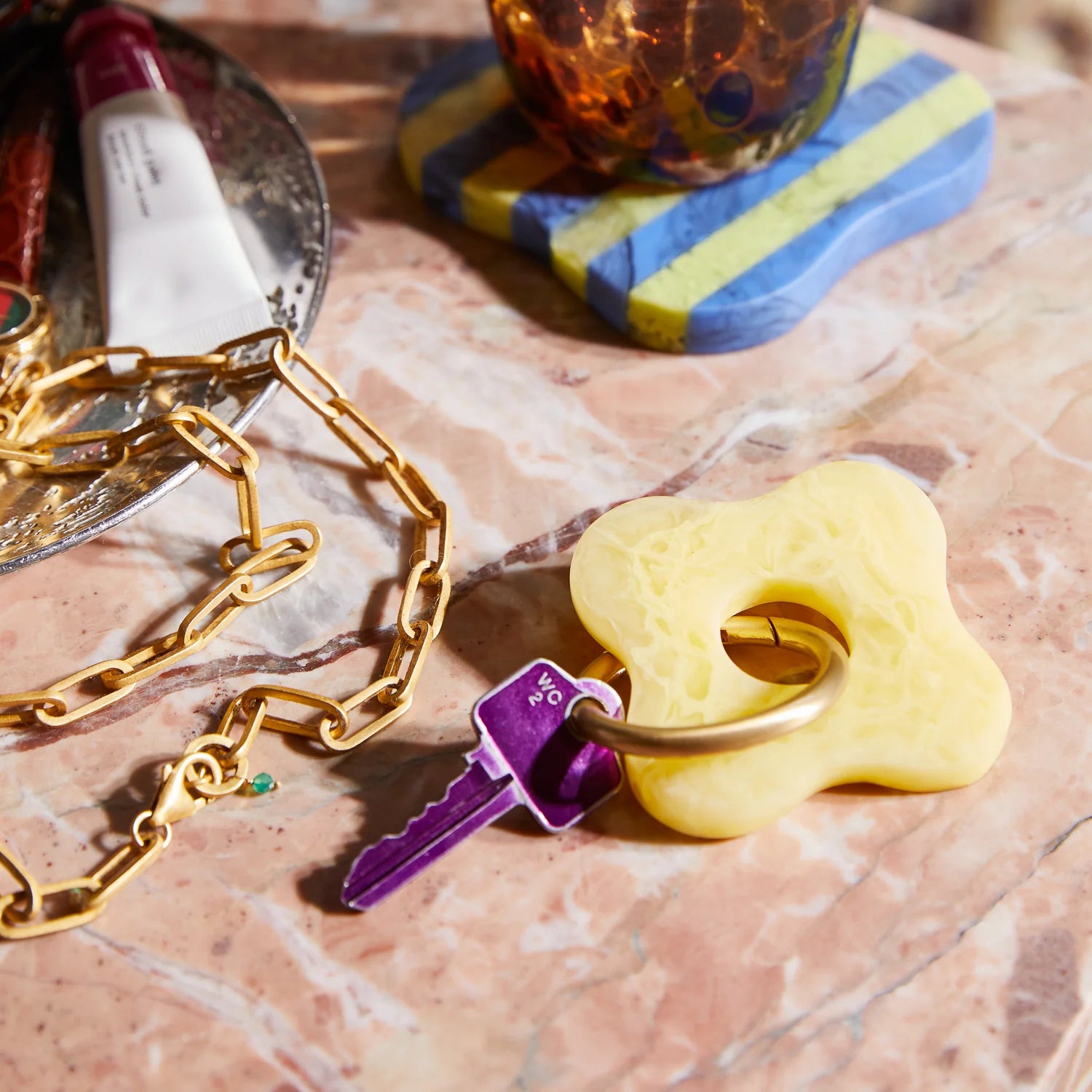 Carla Keyring | Aspen Gold