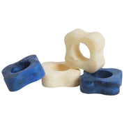 Paola Napkin Ring Pearl/Azure | Set of 4
