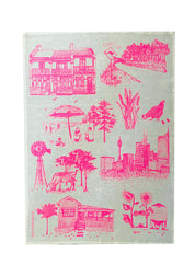 Bush + Big Smoke Tea Towel | Off White Linen