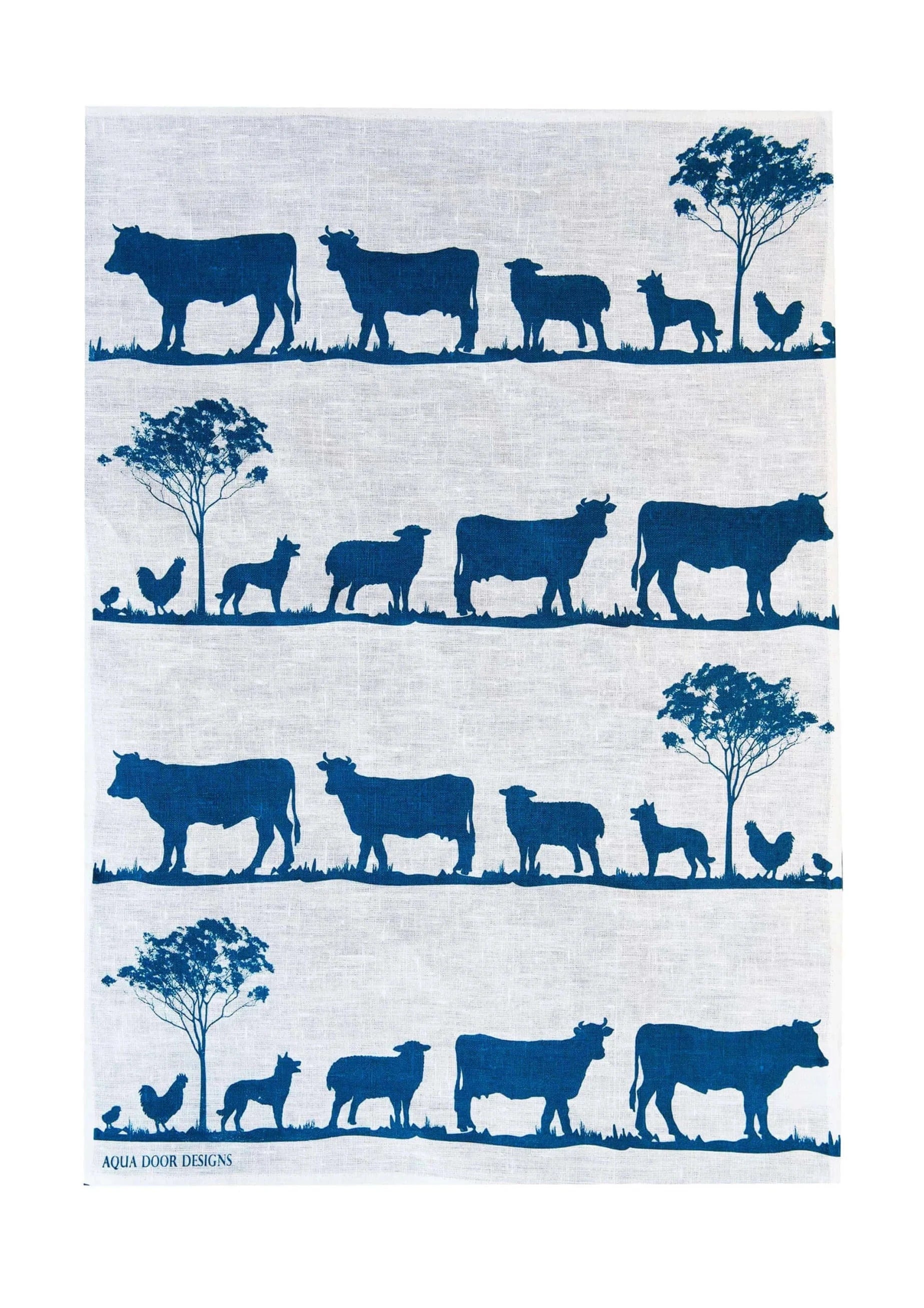 Paddock Tea Towel | Navy