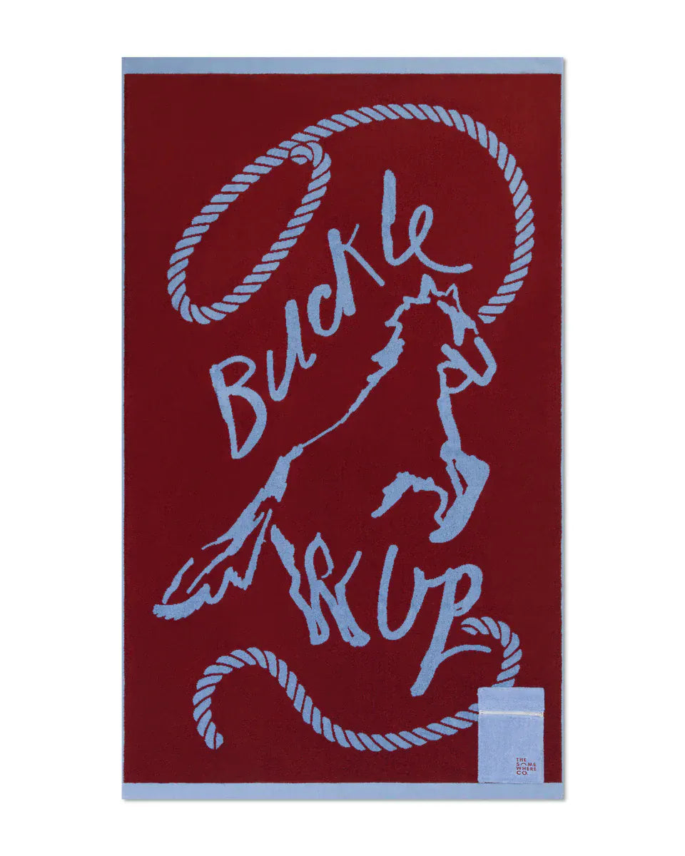 Buckle Up Premium Cotton Beach Towel