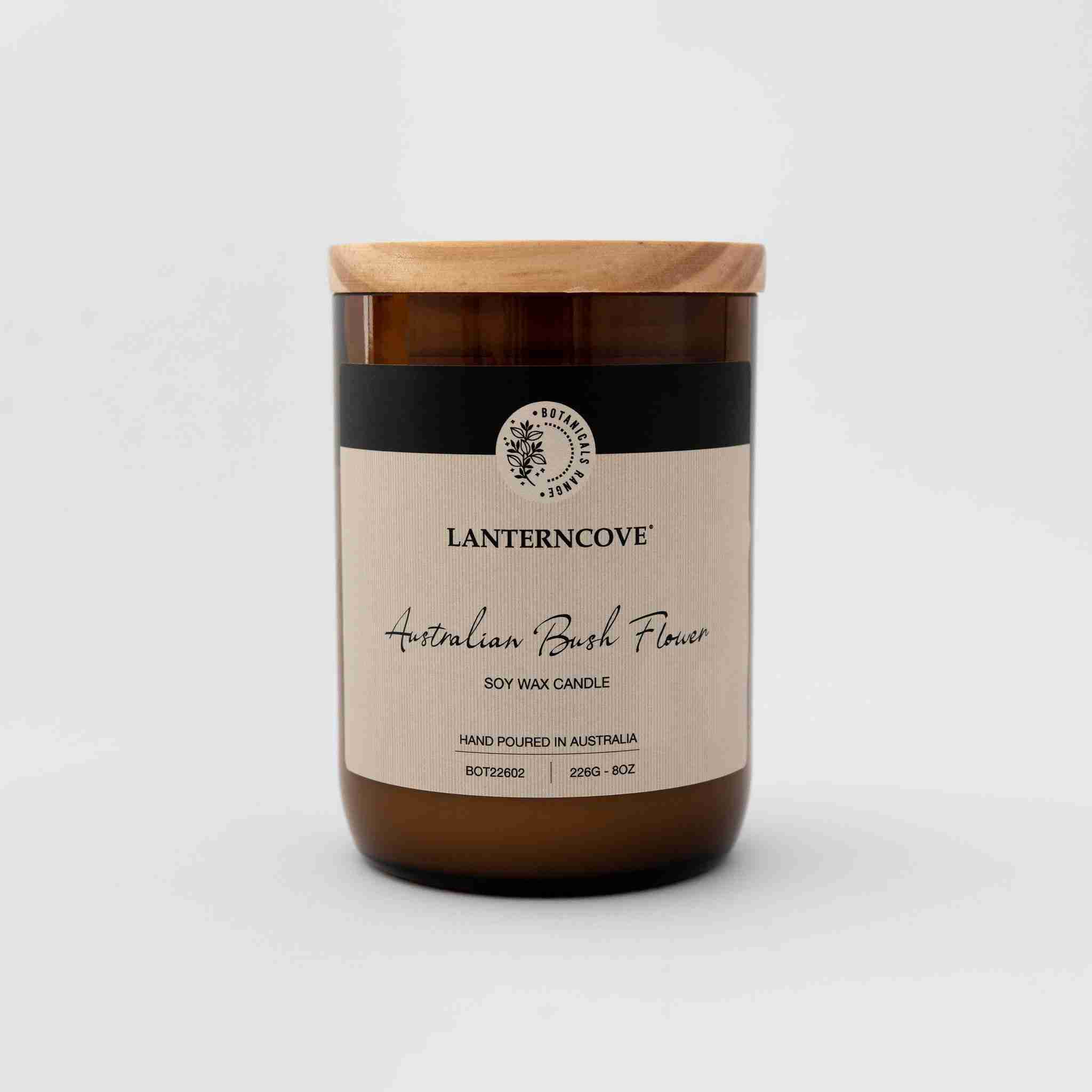 Botanicals 8oz Glass Candle | Australian Bush Flower