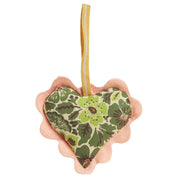Magnolia Cotton Heart Decoration | Cactus Green