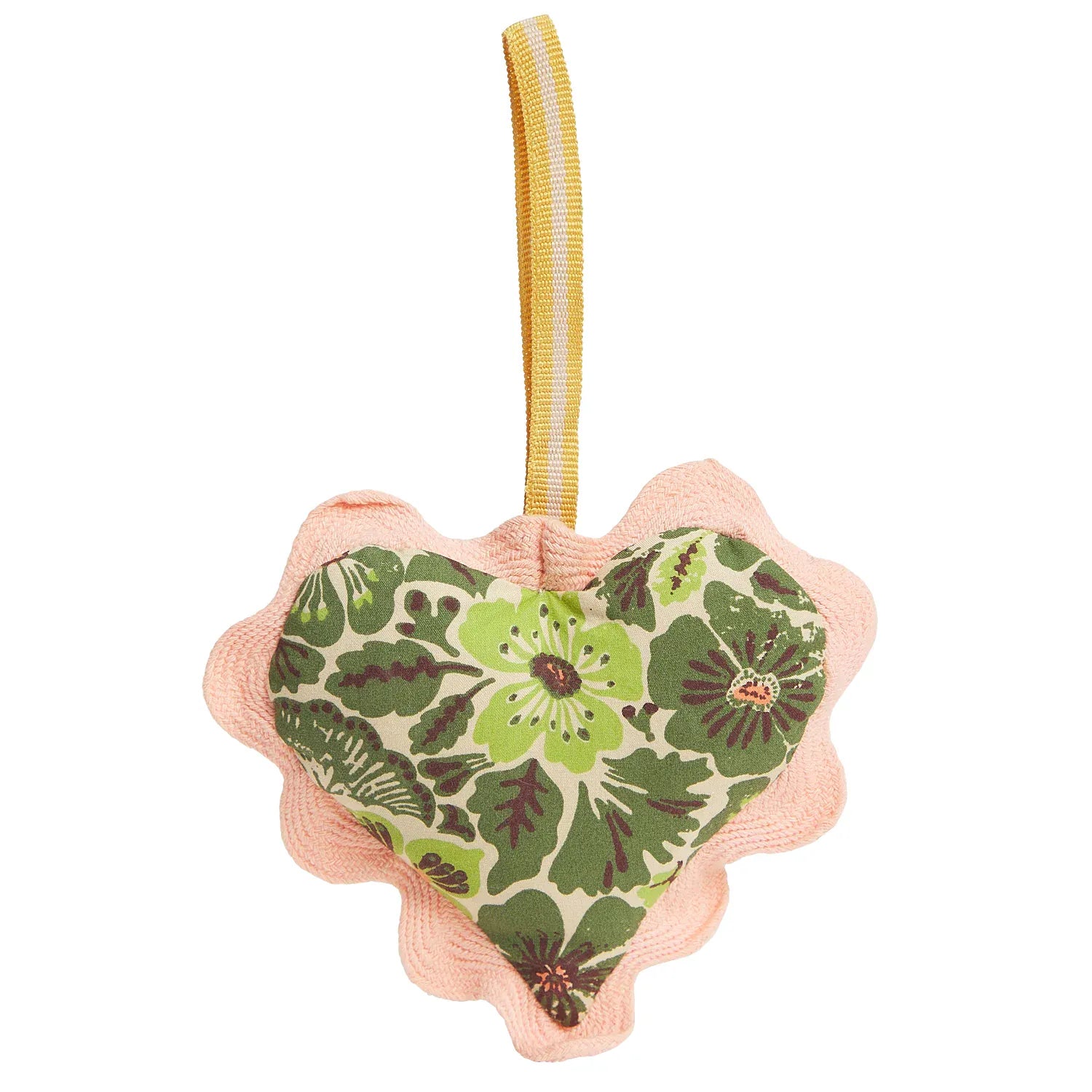 Magnolia Cotton Heart Decoration | Cactus Green