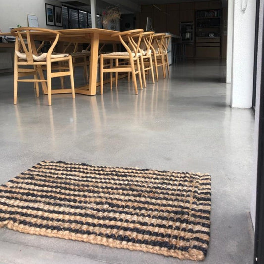 Caravan Jute Stripe Mat - 50 x 80cm