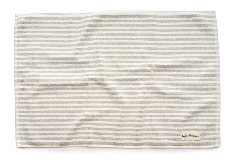 Bath Mat - Sage Stripe