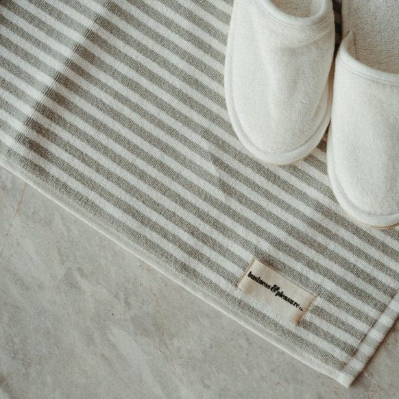 Bath Mat - Sage Stripe