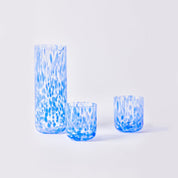 Dots Blue Glass Carafe