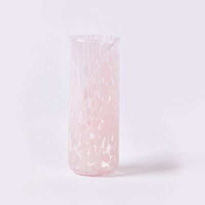 Dots Pink Glass Carafe
