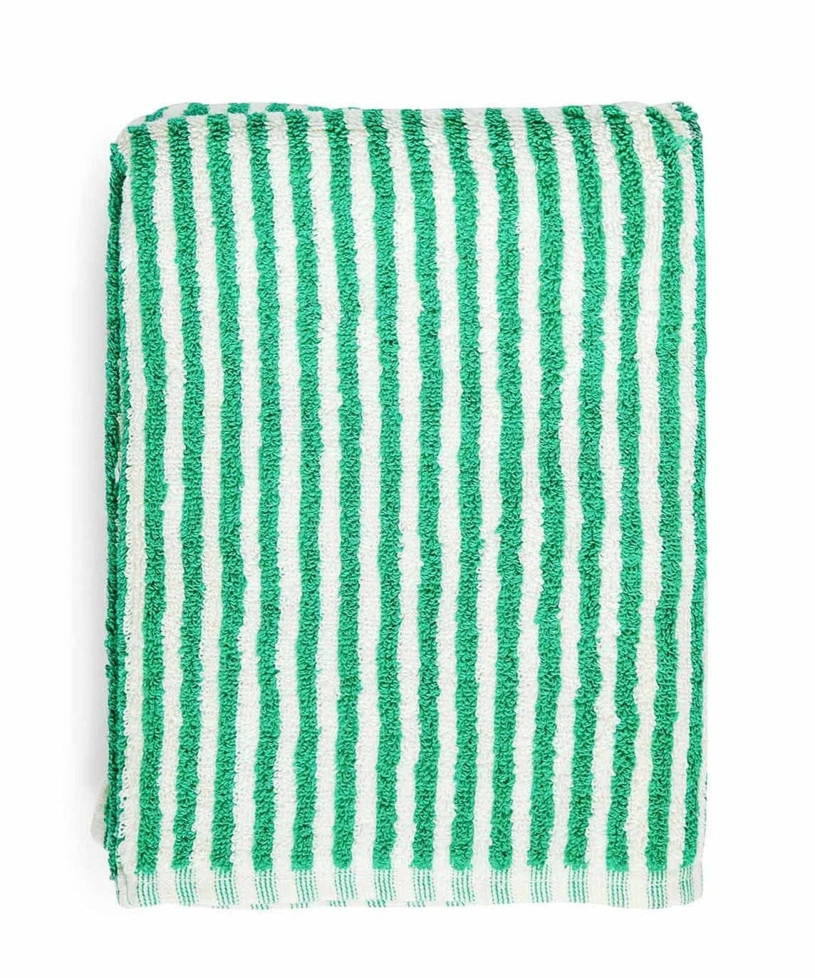 green stripe bath mat