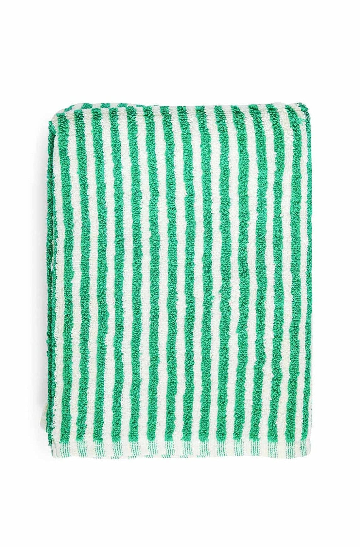 green stripe bath mat