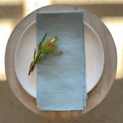 duck egg blue napkins