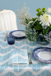Pale Blue RikRac Linen Napkins