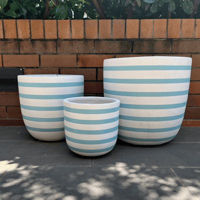 Classic Nautical Aqua Pot