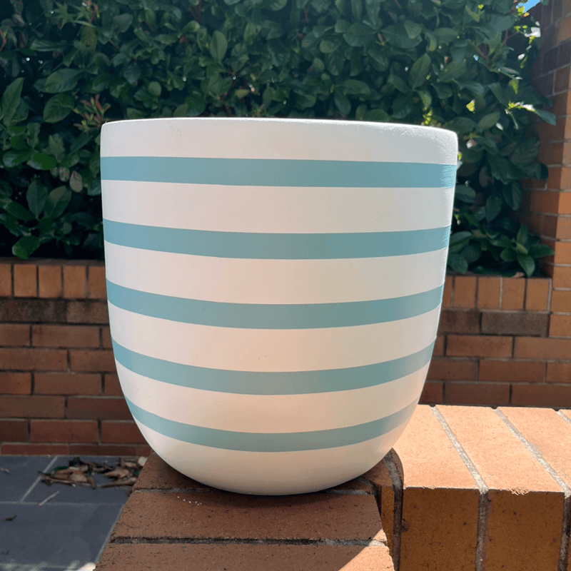 Classic Nautical Aqua Pot