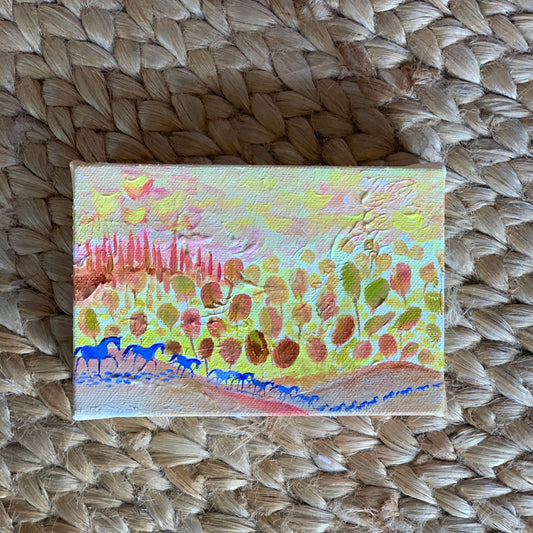 Blue Autumn Tromp - 10cm x 15cm
