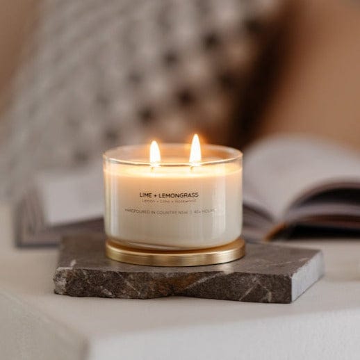 Lime + Lemongrass Gold Lid Soy Candle