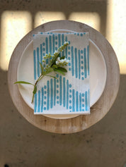 Pale Blue RikRac Linen Napkins
