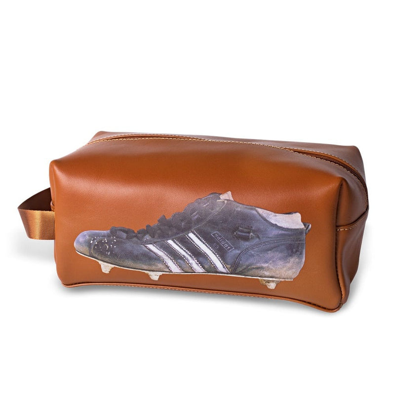Leather Toilet Bag - Three Stripe Boots