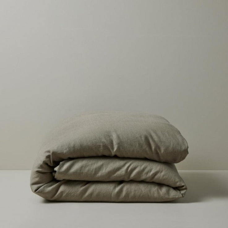 Ravello Linen Quilt Cover - Caper