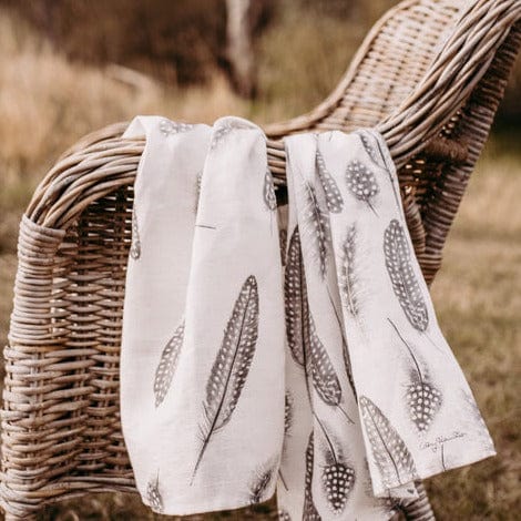 Feathers Galore Tea Towel