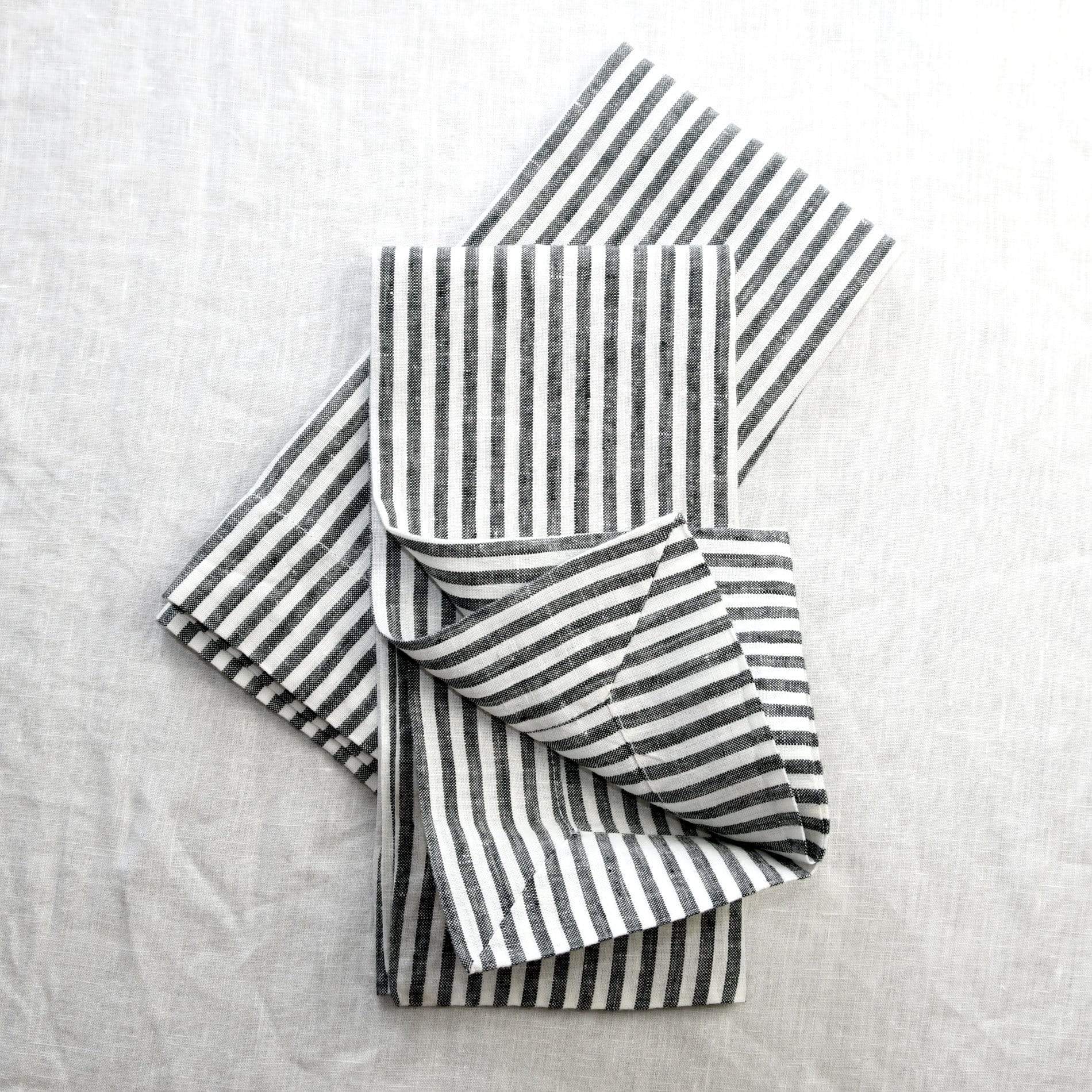 Napkins | Salt + Pepper Stripe