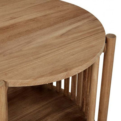 Tully Bedside Table - Natural Teak